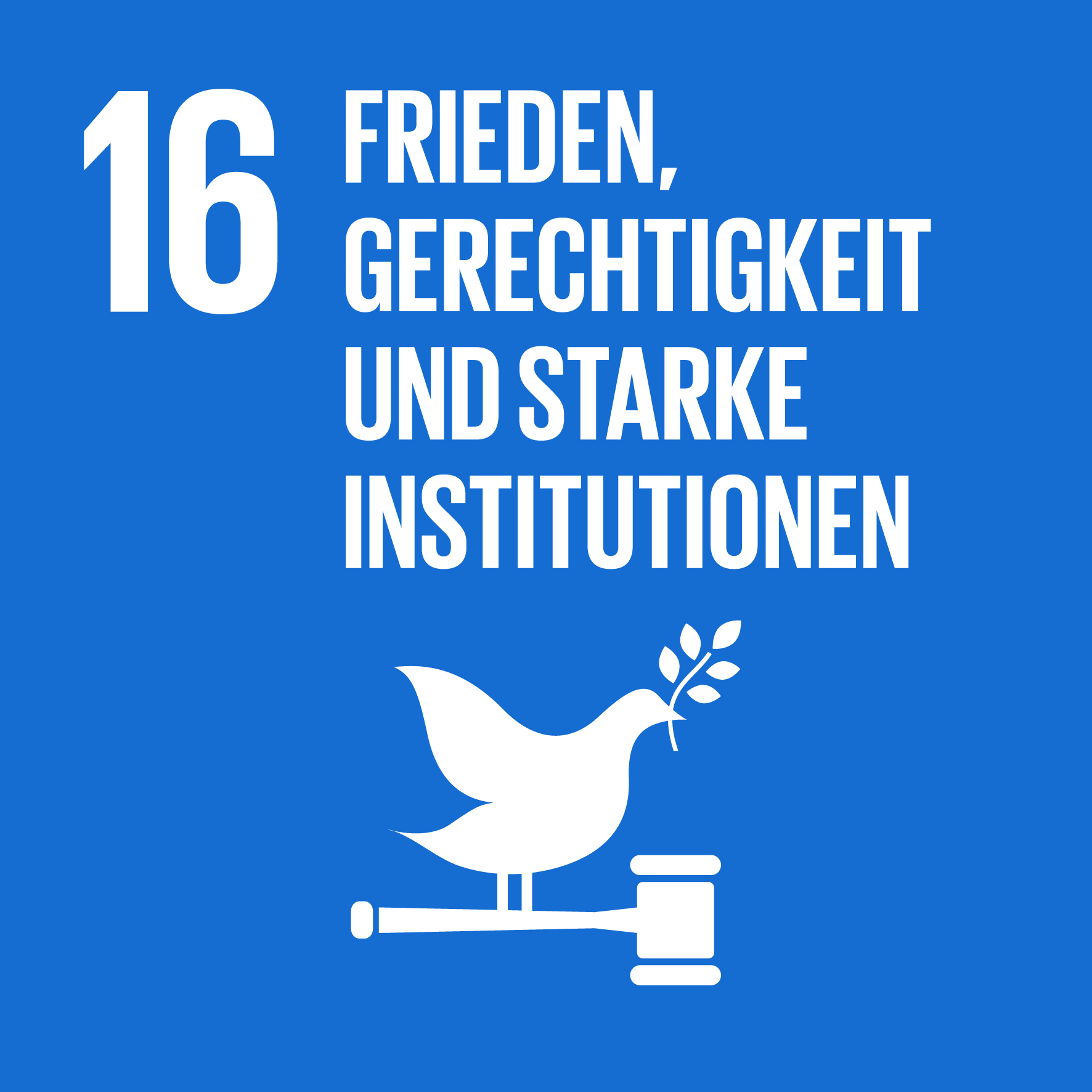 SDG 16: Frieden, Gerechtigkeit und starke Institutionen