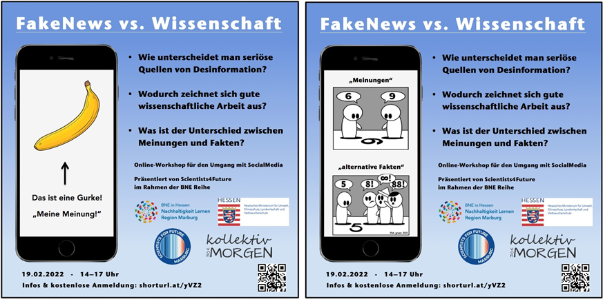 Onlineseminar FakeNews vs. Wissenschaft