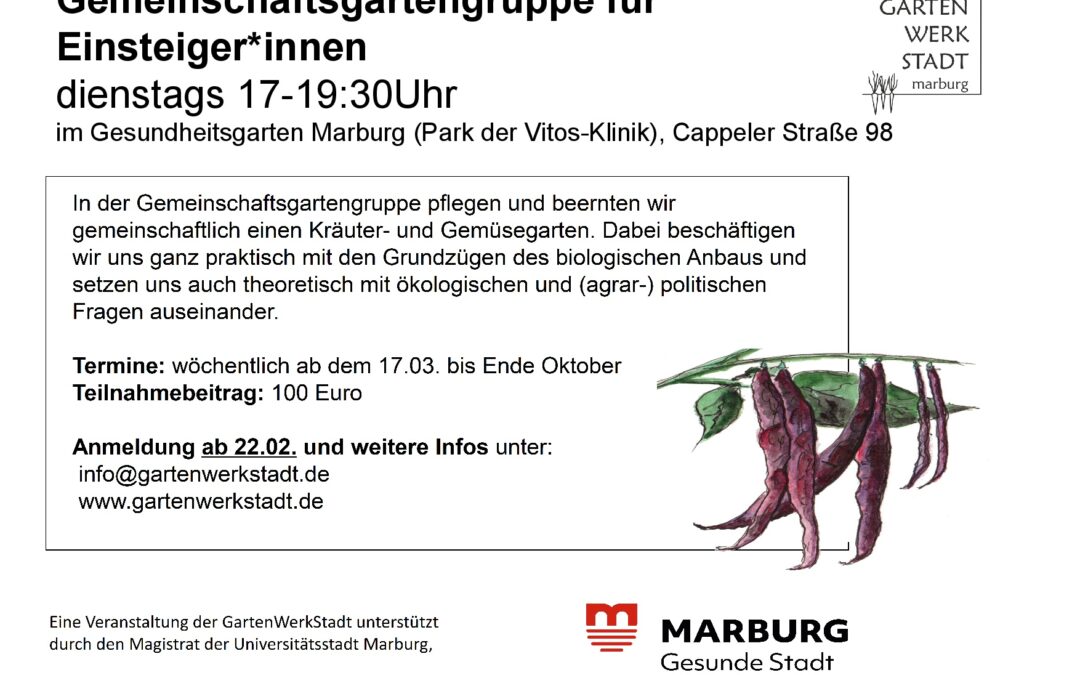 Einsteiger*Innen-Gruppe in der GartenWerkStadt
