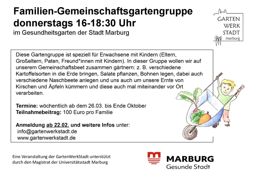 Familien-Gruppe in der GartenWerkStadt