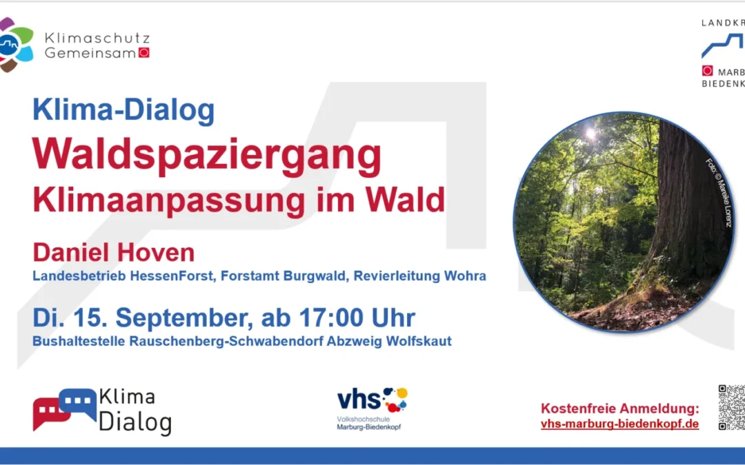 Klimadialog über Klimaanpassungen im Wald im Landkreis Marburg-Biedenkopf
