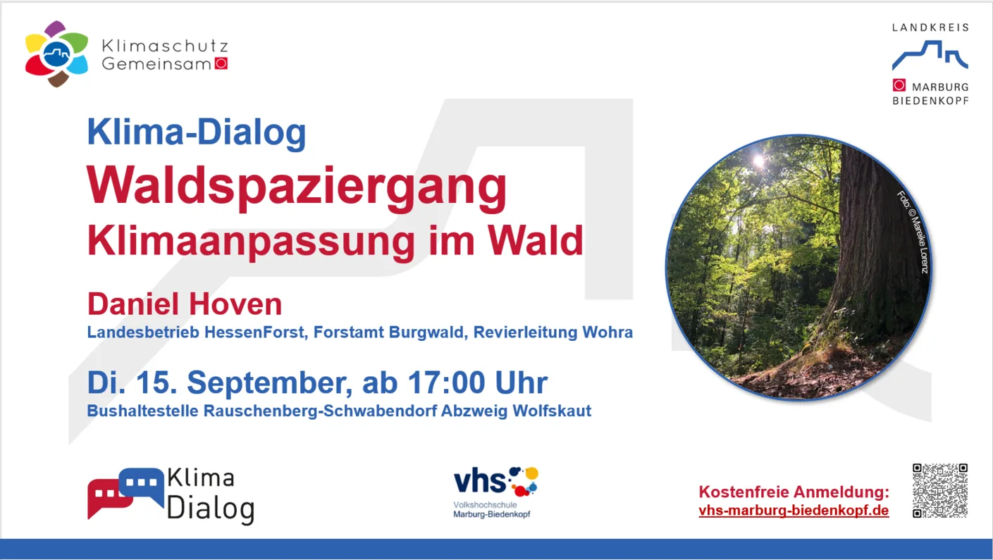 Klimadialog über Klimaanpassungen im Wald im Landkreis Marburg-Biedenkopf